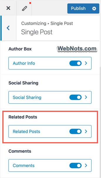 Turn On Related Posts