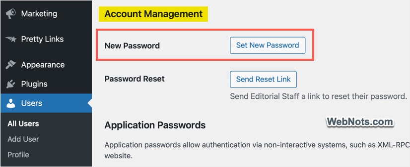 Change Your Password