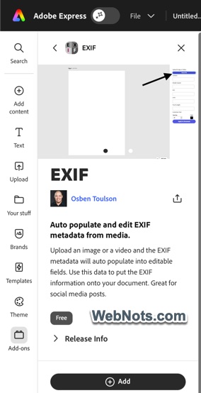 EXIF Remover for Adobe Express