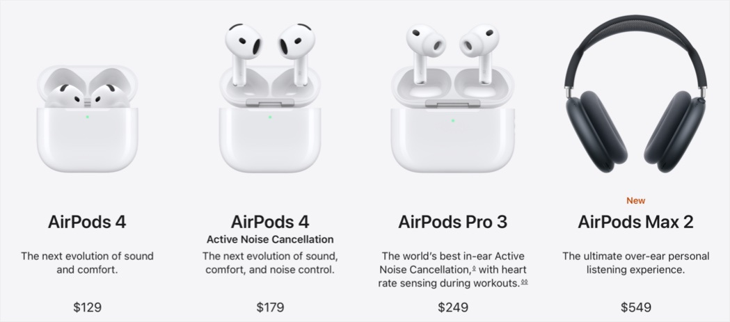 Apple AirPods Models