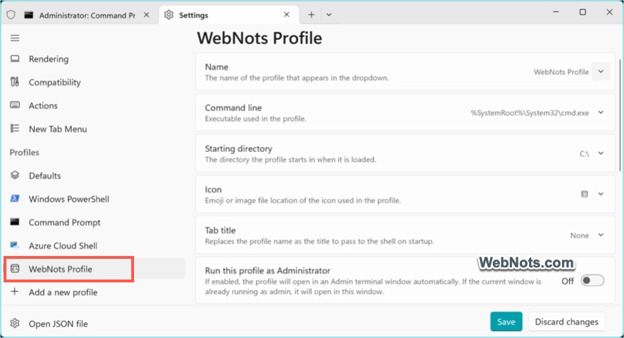 Create a Custom Profile in Terminal