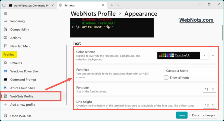 Customize Individual Profile