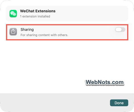Disable App Extensions on Mac