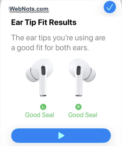 Ear Tip Test for AirPods