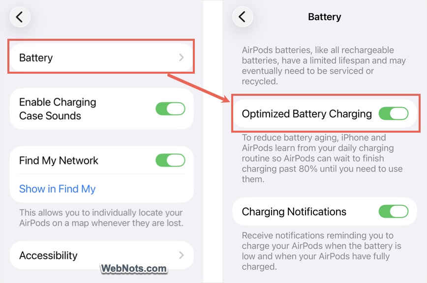 Optimized Charging for AirPods