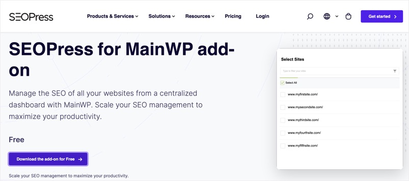 SEOPress for MainWP