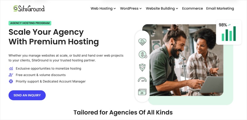 SiteGround WordPress Agency Hosting