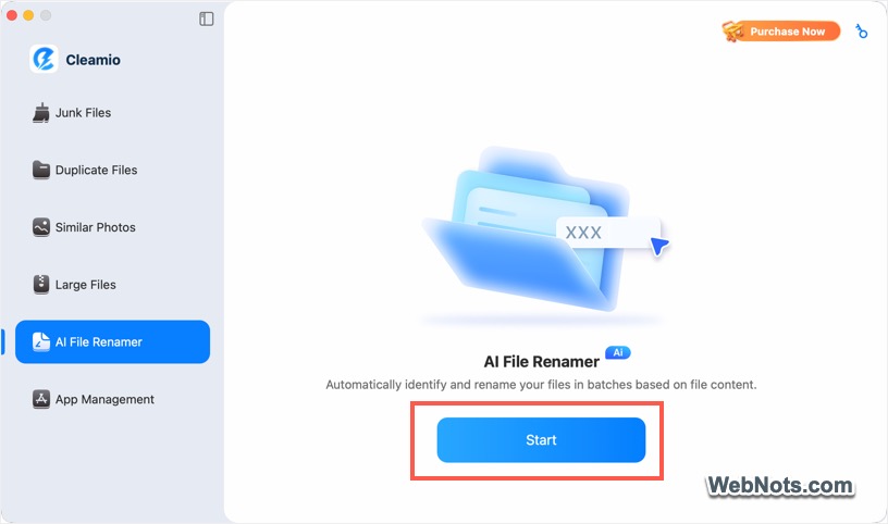 Start AI File Renamer