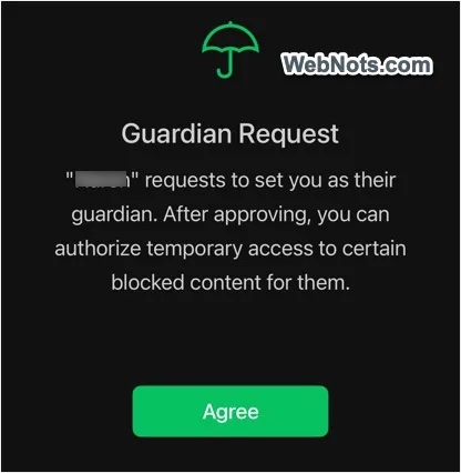 Approve Guardian Request in WeChat