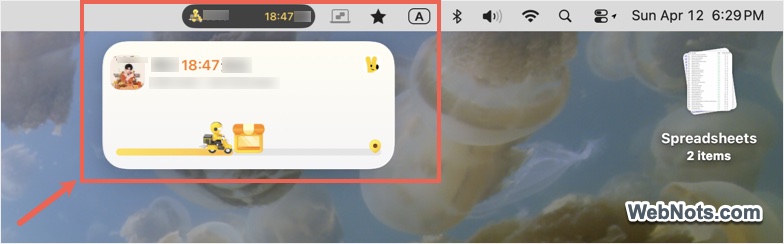 Dynamic Island Live Activity on Mac