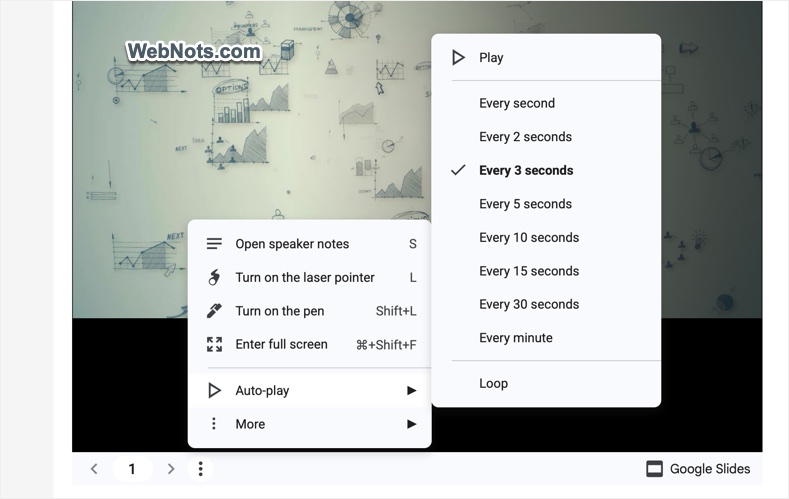 Google Slide Embedded Presentation Options