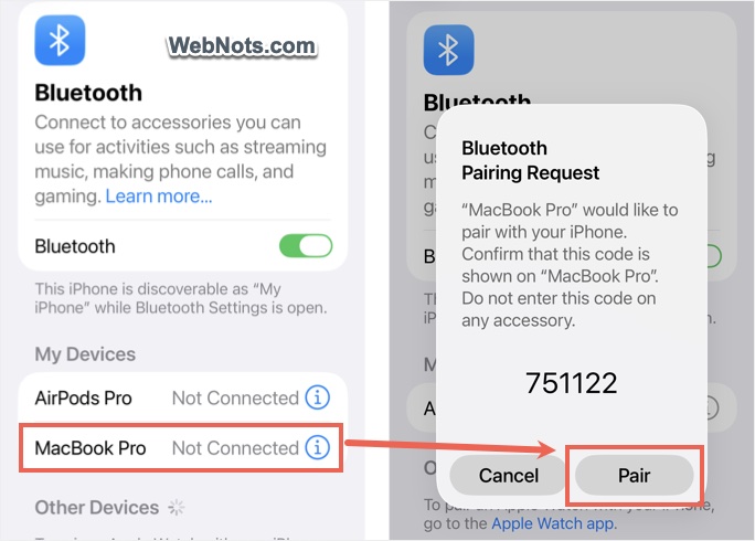 Pair Bluetooth Devices with iPhone