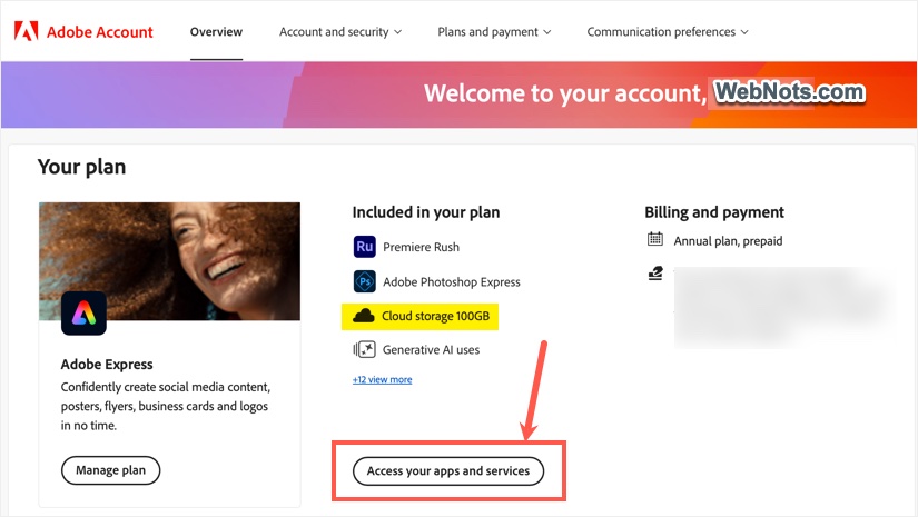 Access Adobe Apps