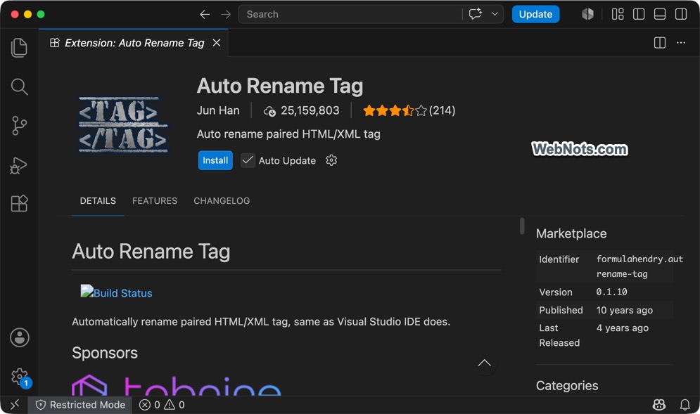 Auto Rename Tag