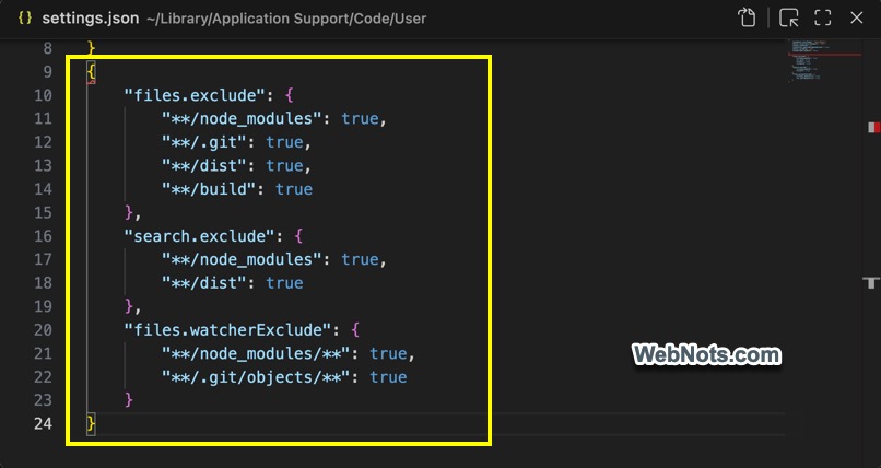 Change Settings in JSON File