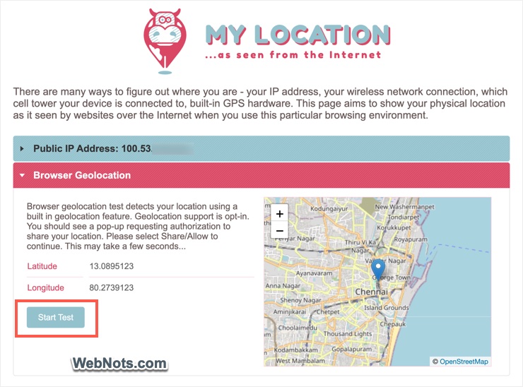 Check Browser Geolocation