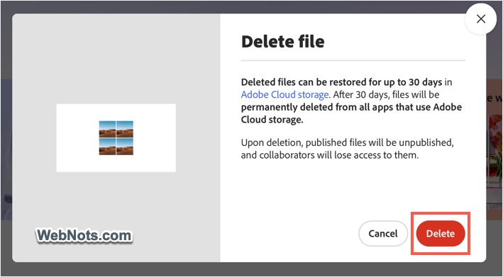 Confirm File or Project Deletion
