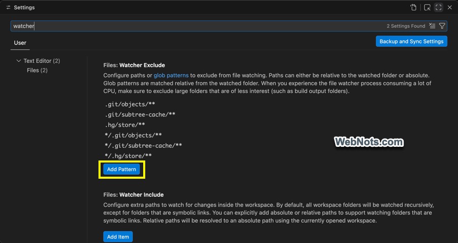 Customize Settings in UI