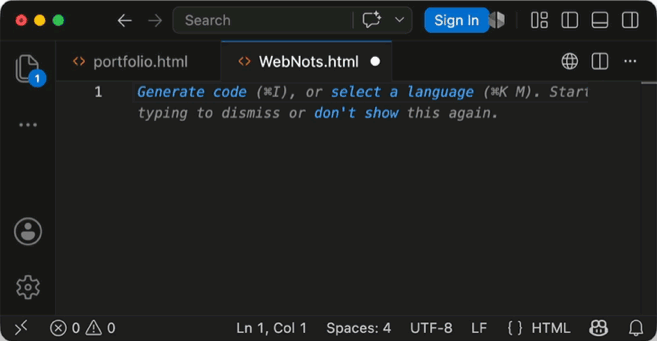 Emmet Abbreviations in VS Code