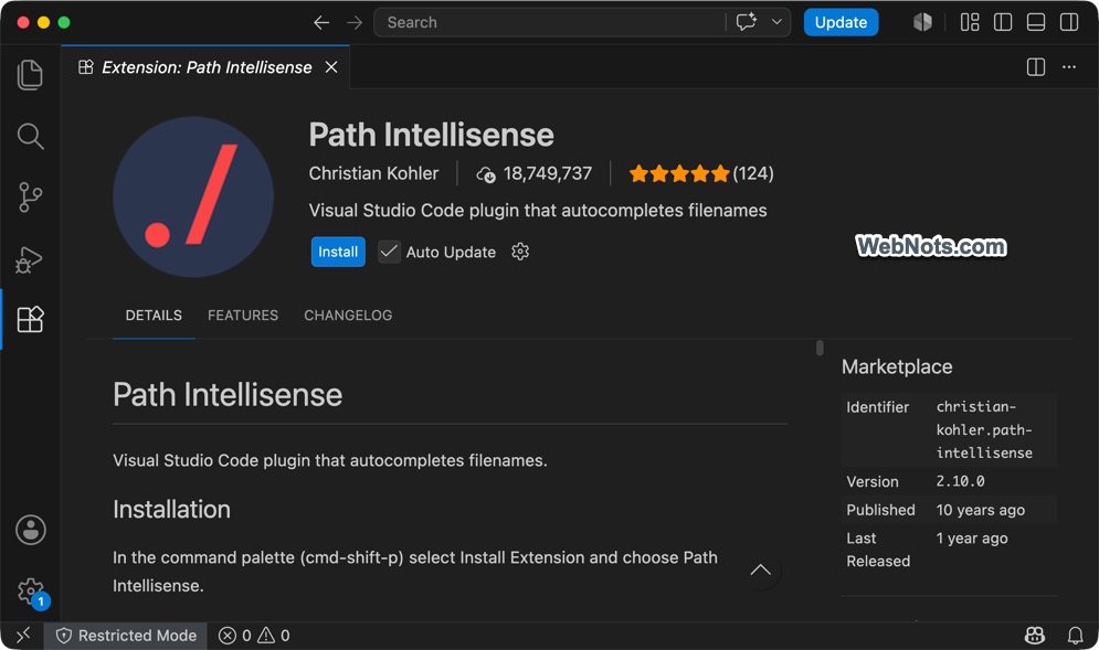 Path Intellisense