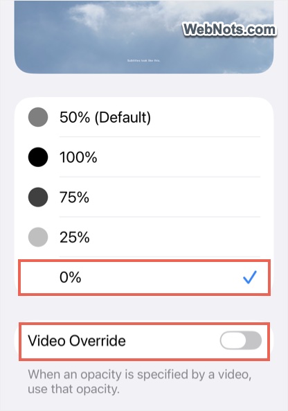 Set Zero Background Opacity