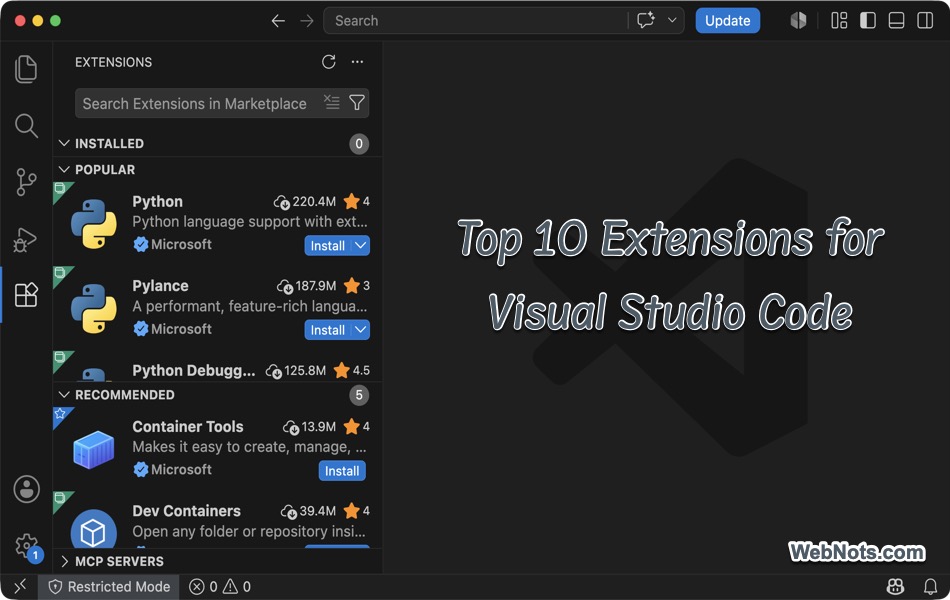 Top 10 Extensions for Visual Studio Code