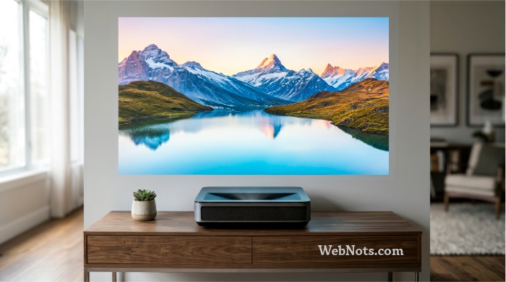 UST Projector Connected with TV