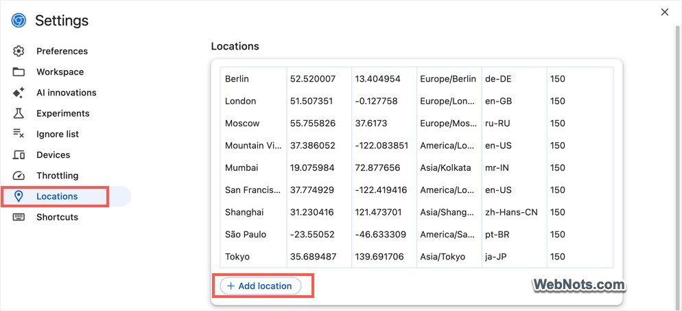 View Geolocations Stored in Chrome