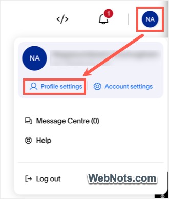 PayPal Profile Settings