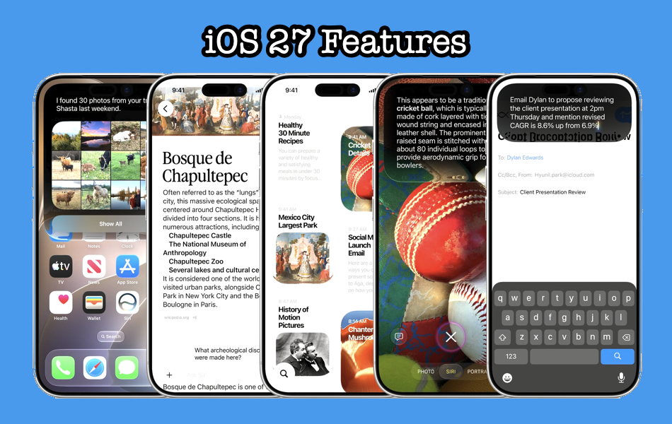 iOS 27 Features