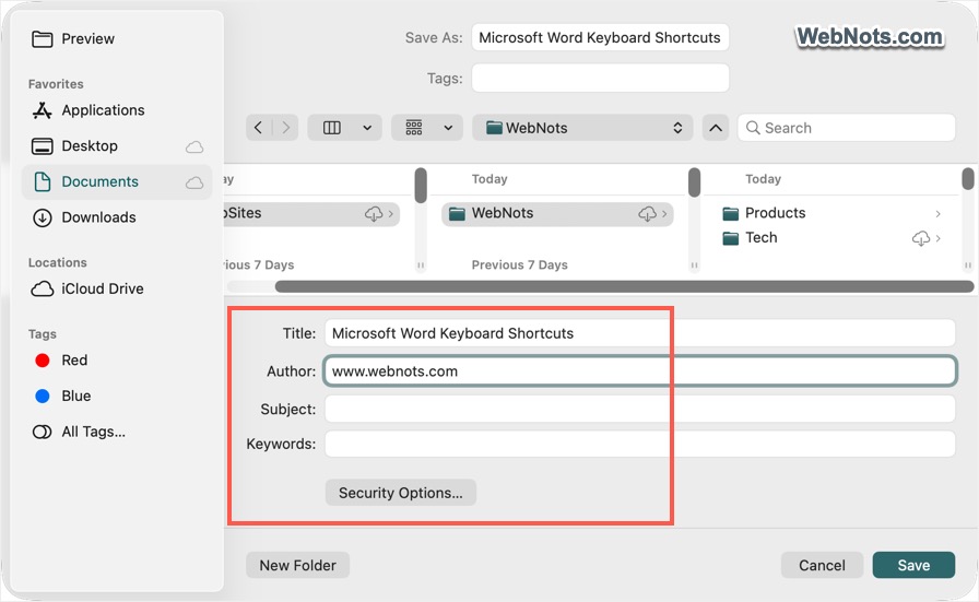 Edit or Change PDF Document Properties