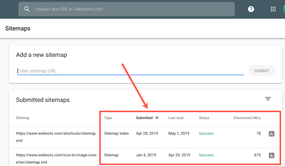 Get Indexed Details in Google