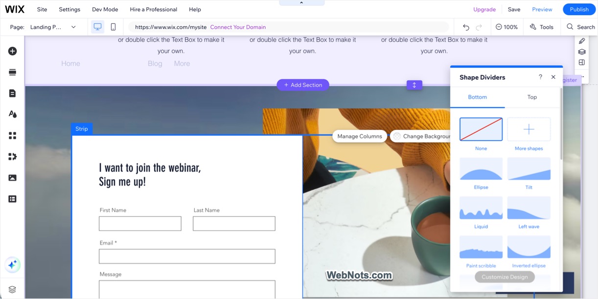 Wix Editor