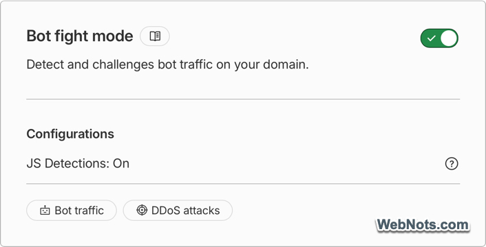 Disable Cloudflare Bot Fight Mode