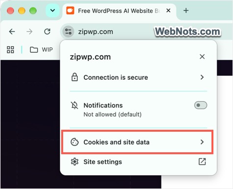 Access Cookies Data from Address Bar